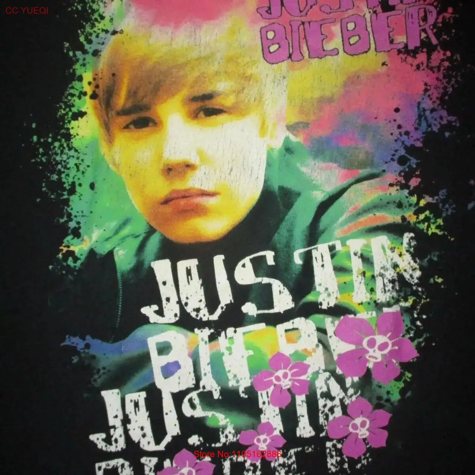 Mens Fashion Young - vtg young JUSTIN BIEBER CONCERT T