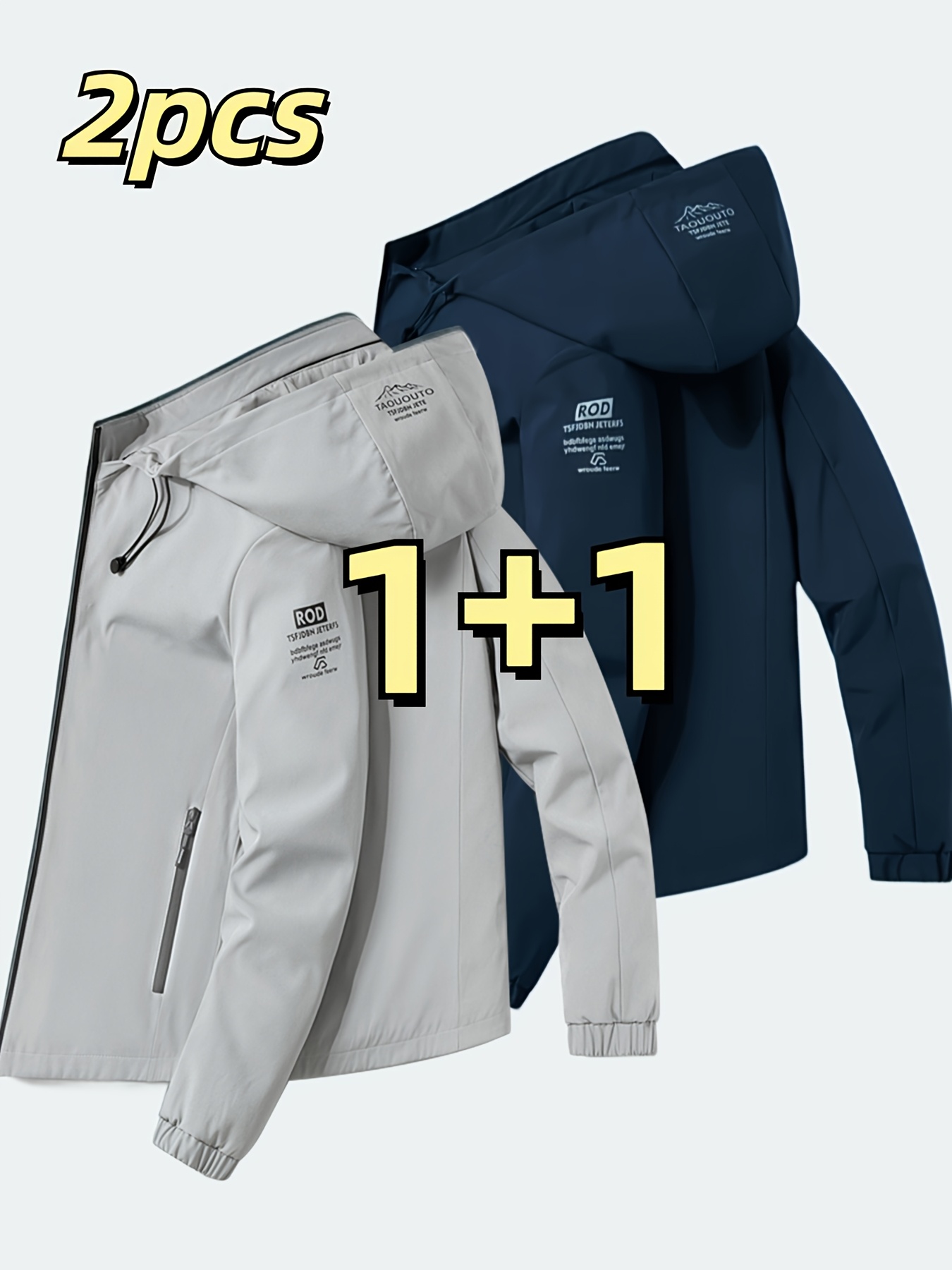 Two piece fashionable Men's wi – Men'S Fashion Zipper Jacket recenzja i cena