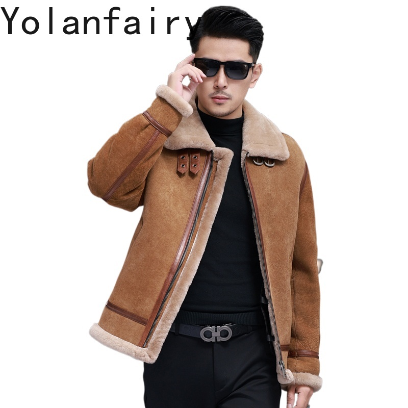 YOLANFAIRY High Quality Real S – Men'S Fashion Zipper Jacket recenzja i cena