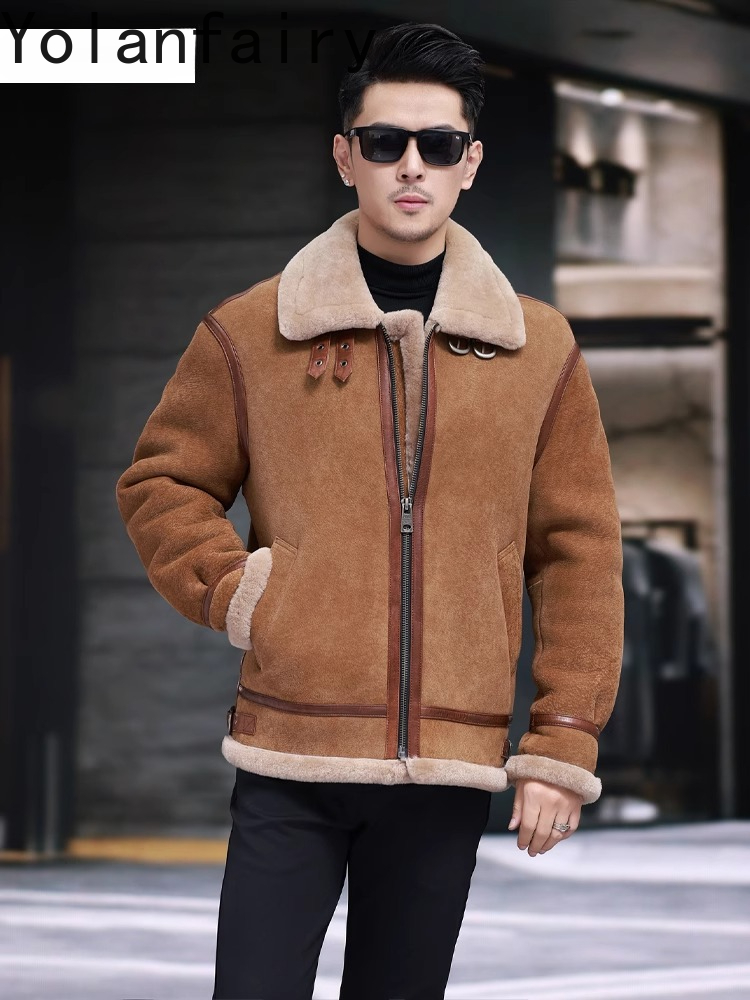 YOLANFAIRY High Quality Real S – Men'S Fashion Zipper Jacket recenzja i cena