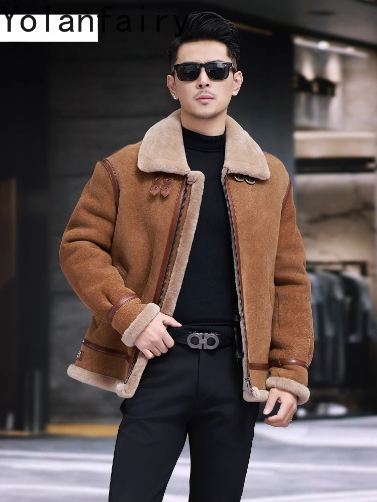 YOLANFAIRY High Quality Real S – Men'S Fashion Zipper Jacket recenzja i cena