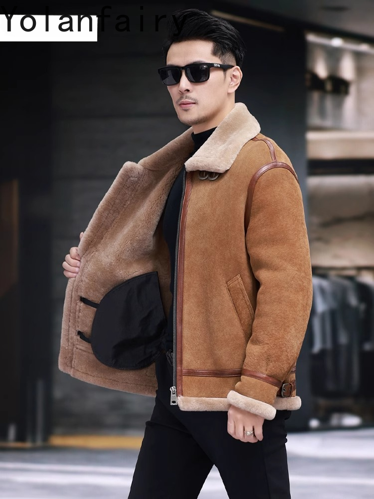 YOLANFAIRY High Quality Real S – Men'S Fashion Zipper Jacket recenzja i cena