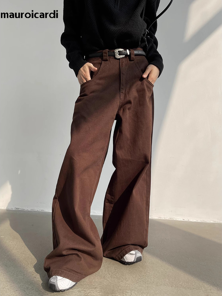 Mauroicardi Autumn Grey Flowy  – Mens Fashion Dark Grey Pants recenzja i cena