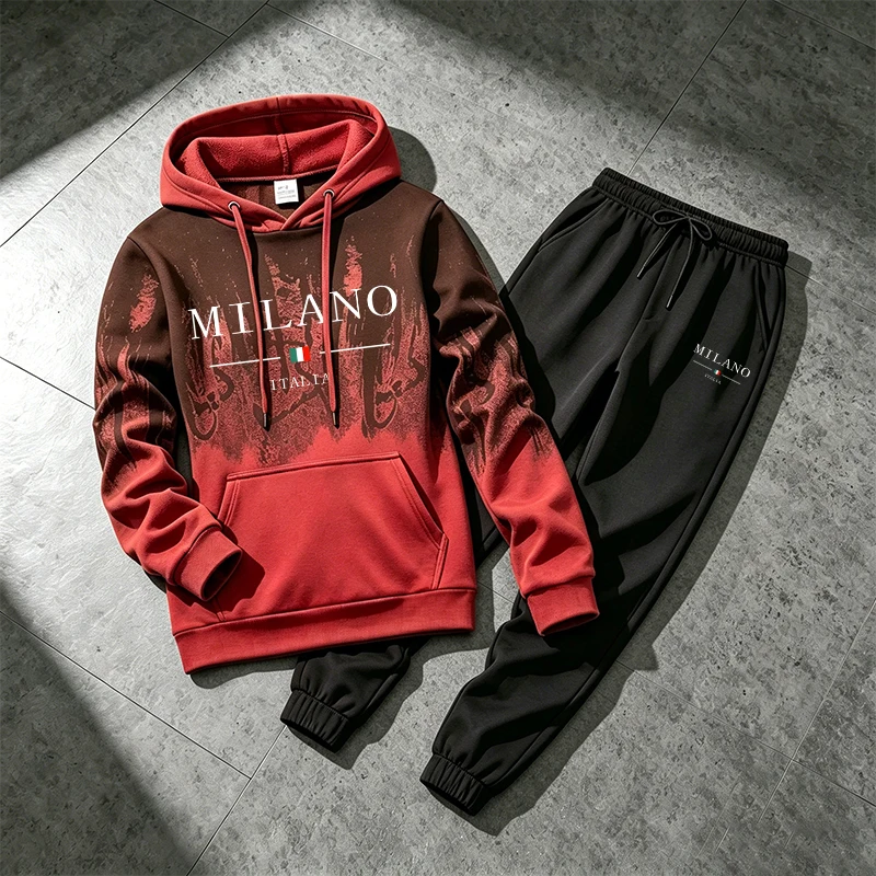 Italy Fashion Sportswear 2pcs  – Men'S Fashion Usa recenzja i cena
