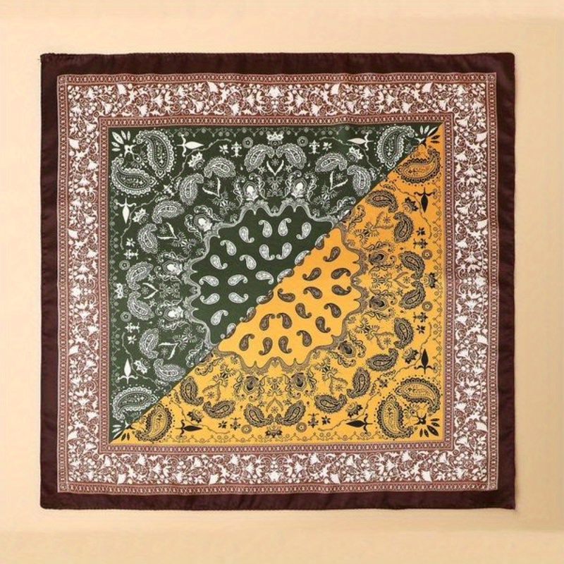 Paisley Printed Square Wrap, S – Men'S Fashion Head Scarf recenzja i cena