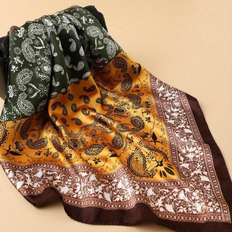 Paisley Printed Square Wrap, S – Men'S Fashion Head Scarf recenzja i cena
