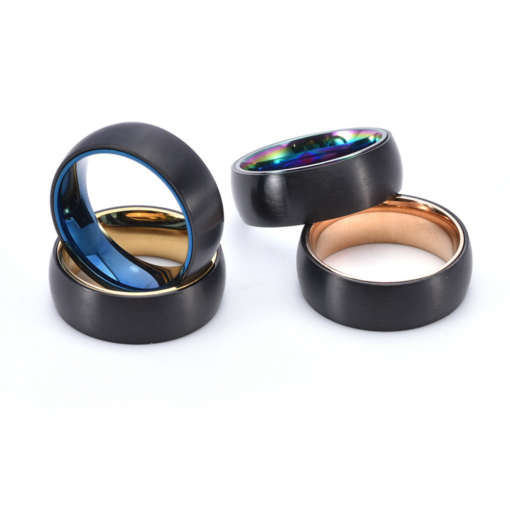 Rotating Titanium Steel Ring f – Men'S Fashion Easter recenzja i cena