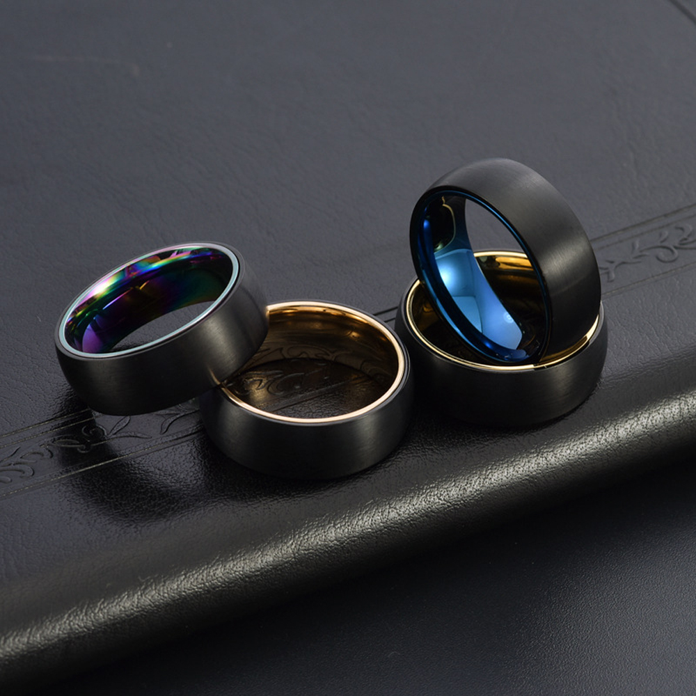 Rotating Titanium Steel Ring f – Men'S Fashion Easter recenzja i cena