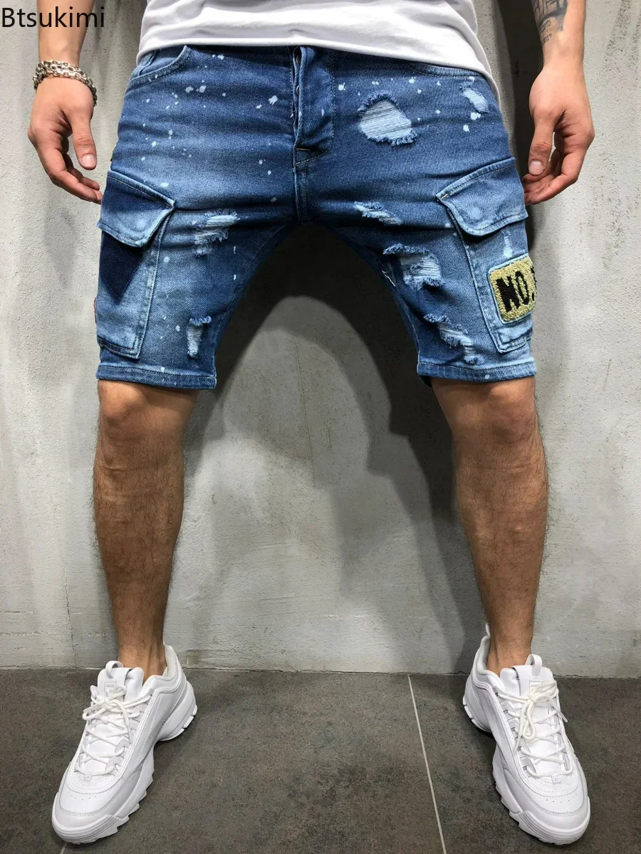 2026 Men's Summer Short Jeans  – Men Fashion Jeans recenzja i cena