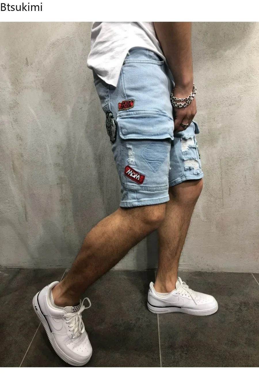 2026 Men's Summer Short Jeans  – Men Fashion Jeans recenzja i cena