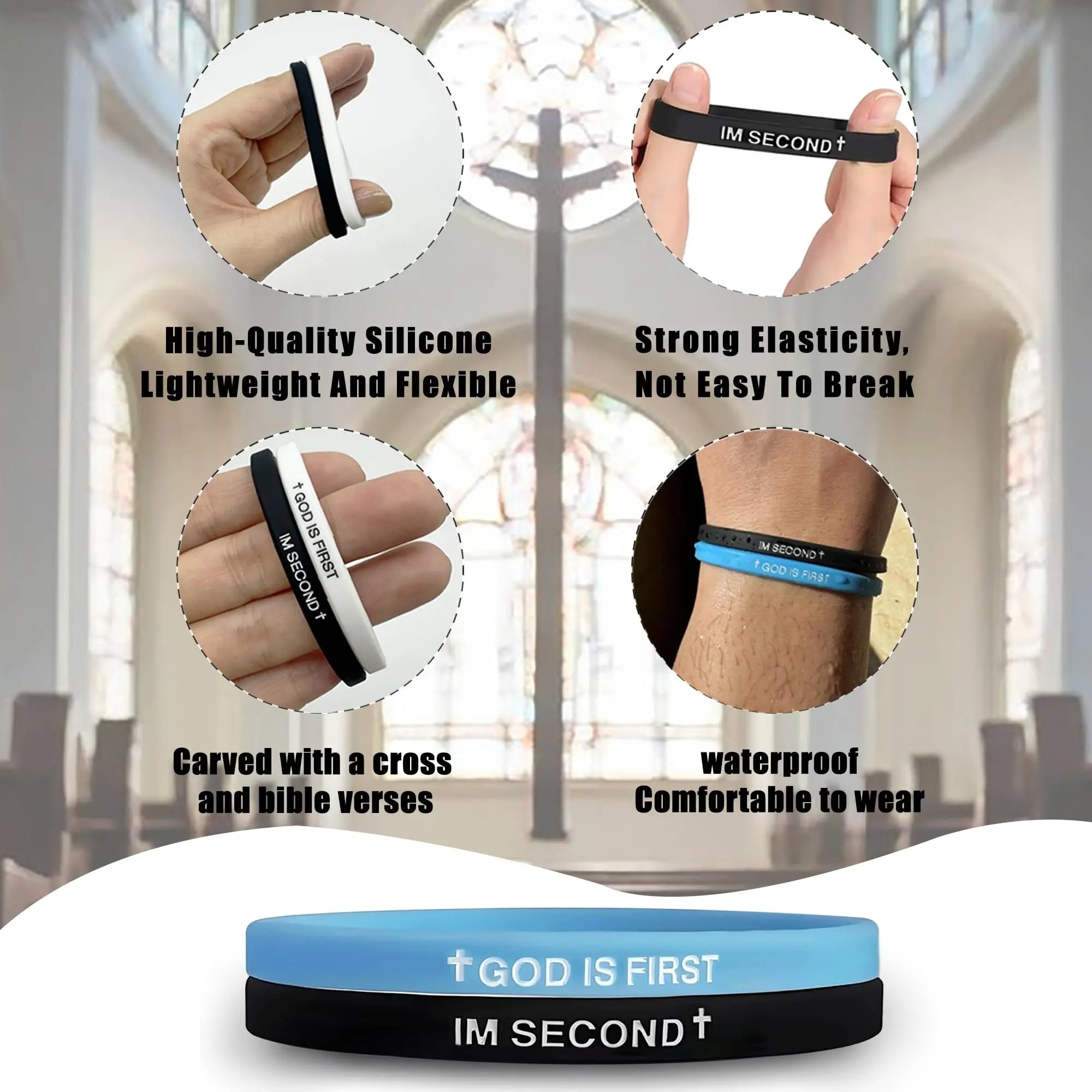 6-pack-GOD IS FIRST BRACELET I – Men'S Fashion Easter recenzja i cena