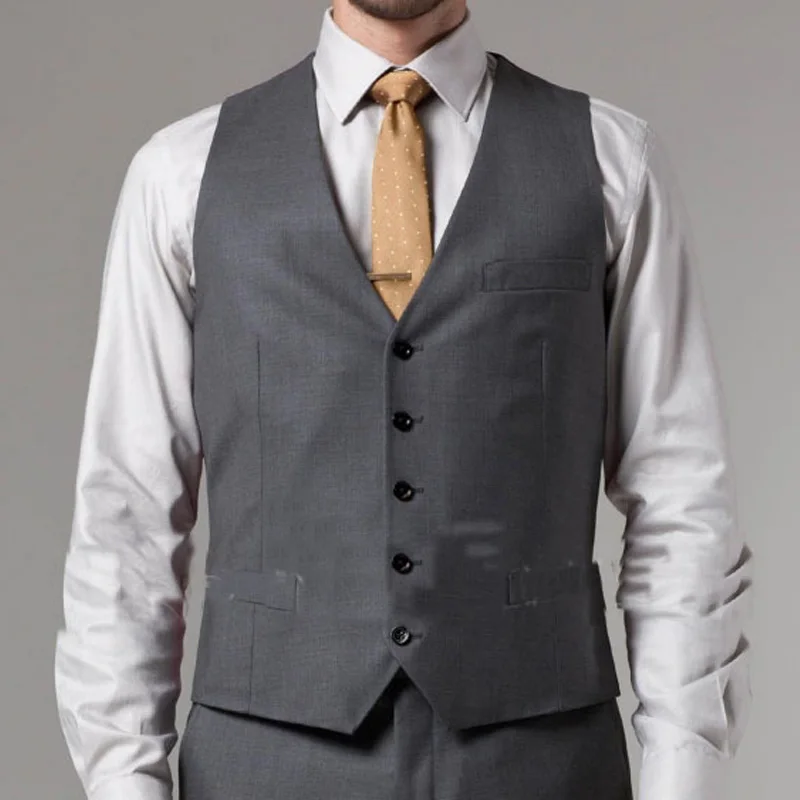 Dark Grey Slim fit Men Suits 3 – Mens Fashion Dark Grey Pants recenzja i cena