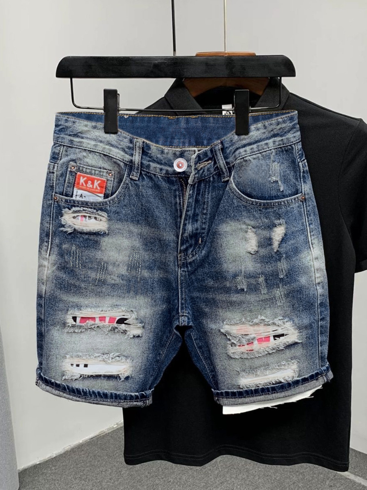 2026 Summer Ripped Straight Me – Men Fashion Jeans recenzja i cena
