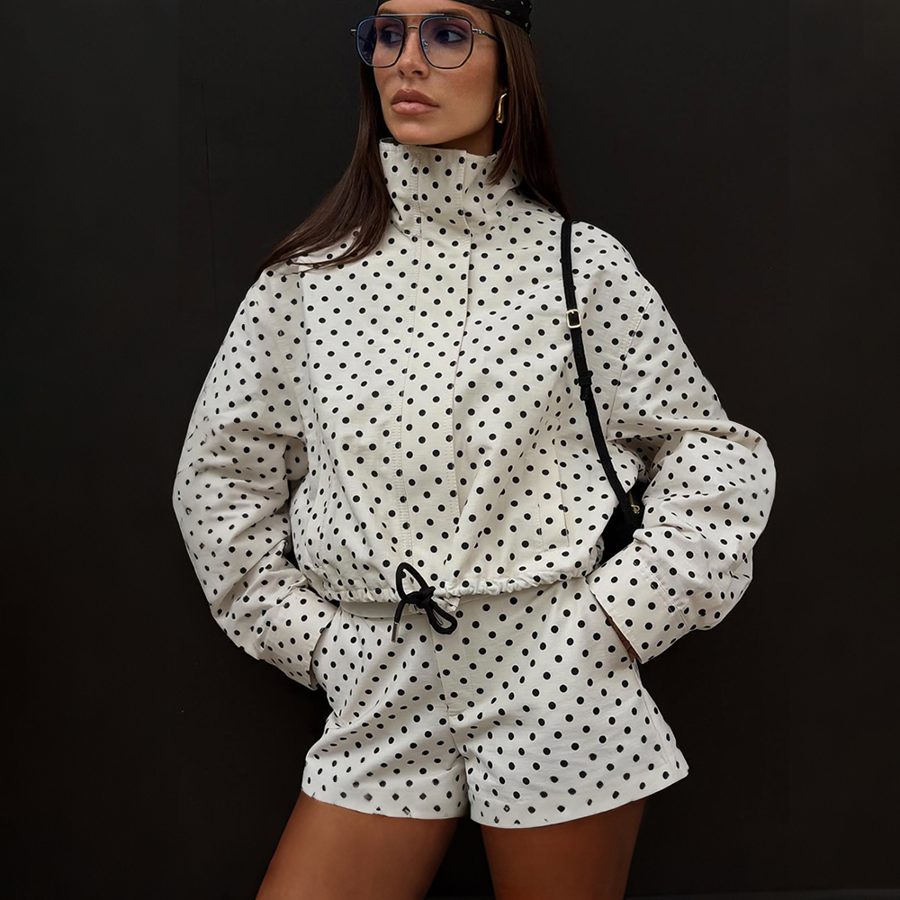 Tuularose Women's Polka Dot Sh – Men'S Fashion Zipper Jacket recenzja i cena