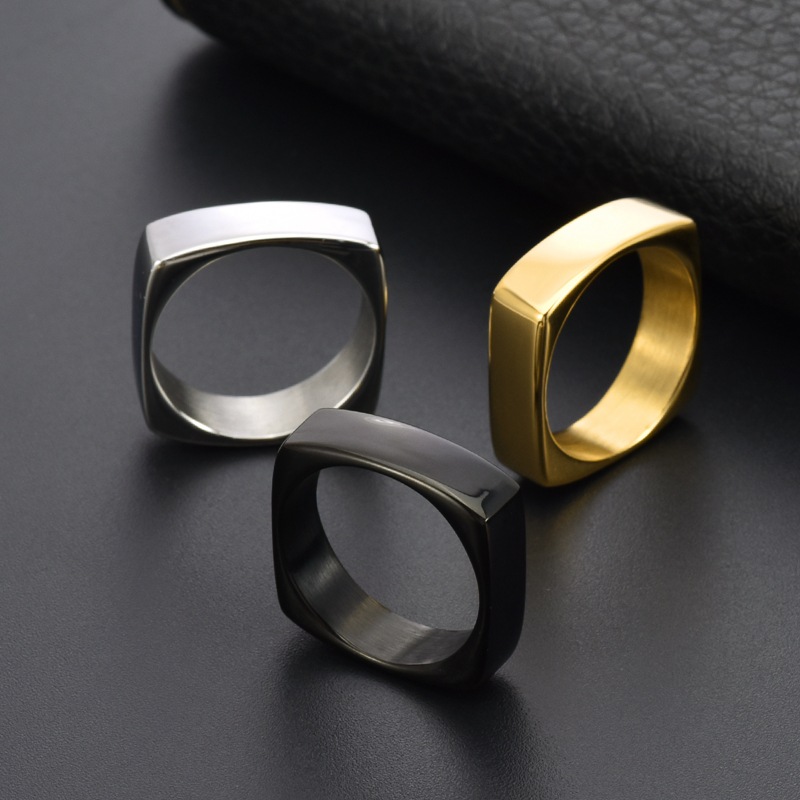 6mm Wide Square Titanium Steel – Men'S Fashion Easter recenzja i cena