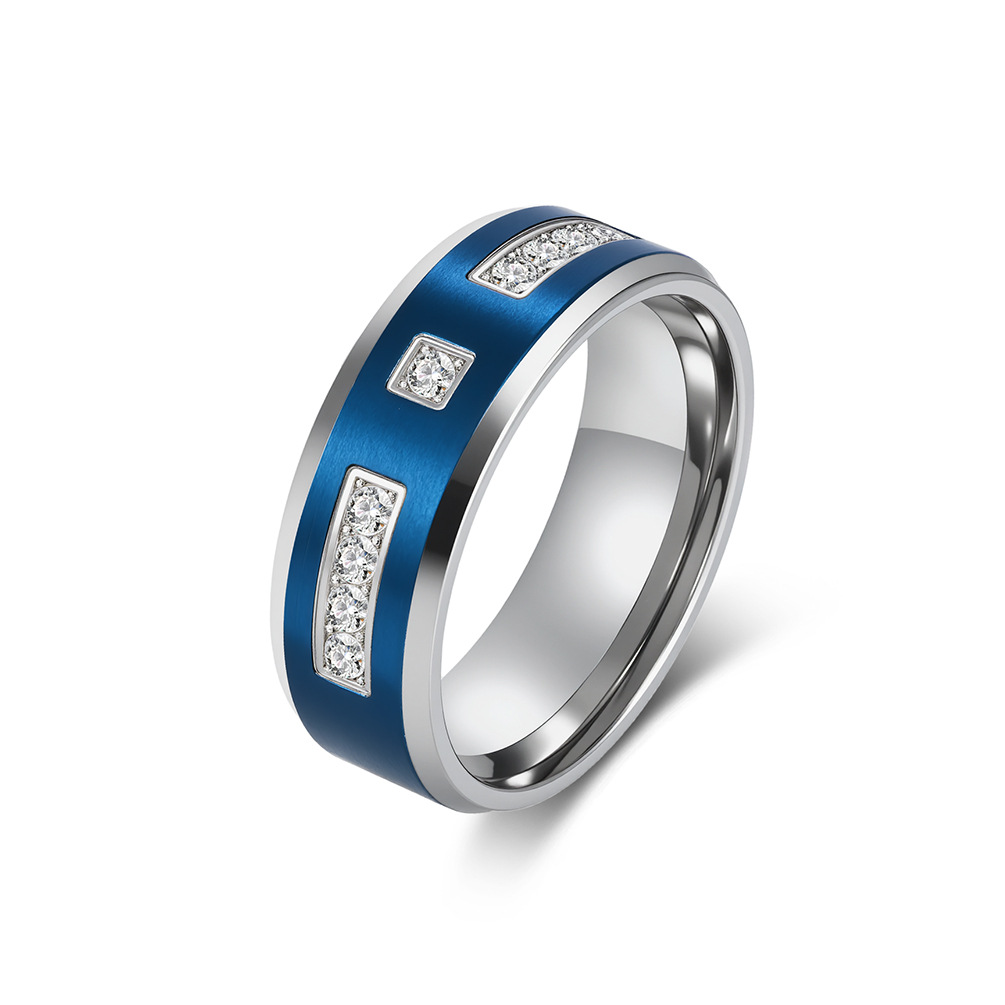 Two-Tone CZ Diamond Rings for  – Men'S Fashion Easter recenzja i cena