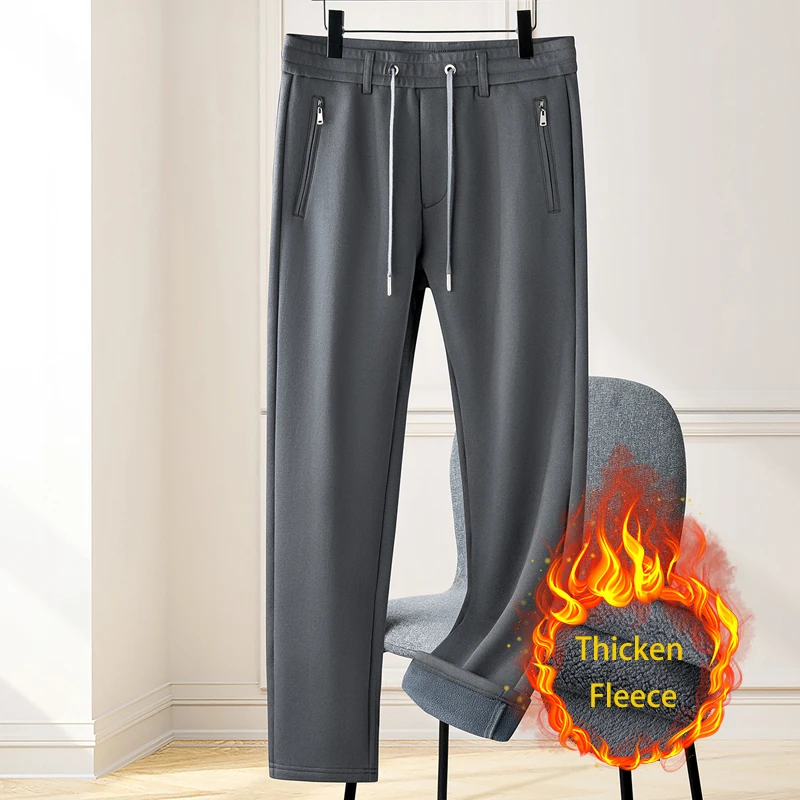 Sweat Pants Men Fleece Autumn  – Mens Fashion Dark Grey Pants recenzja i cena