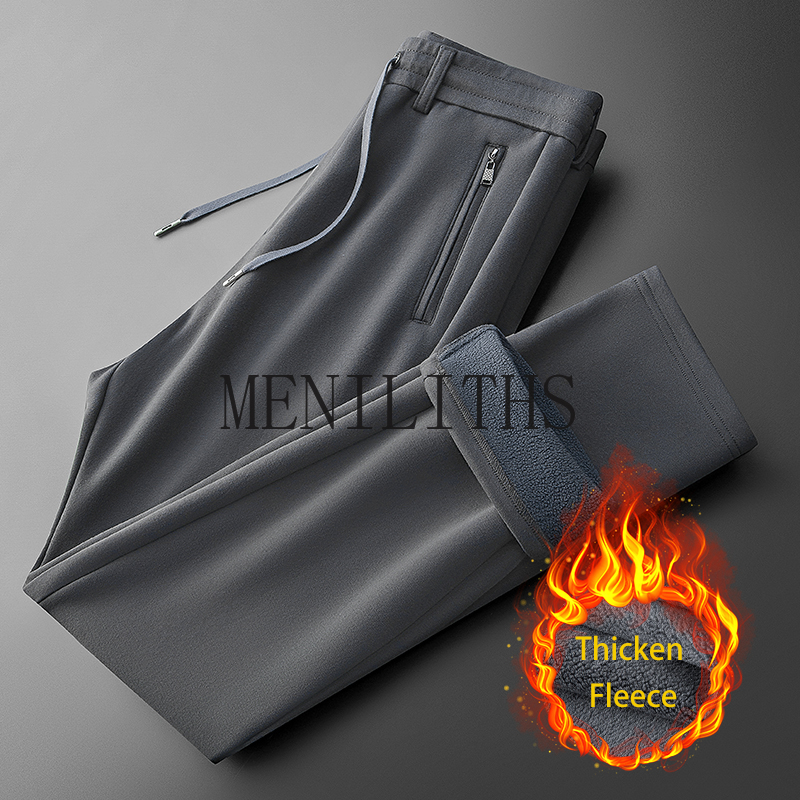 Sweat Pants Men Fleece Autumn  – Mens Fashion Dark Grey Pants recenzja i cena