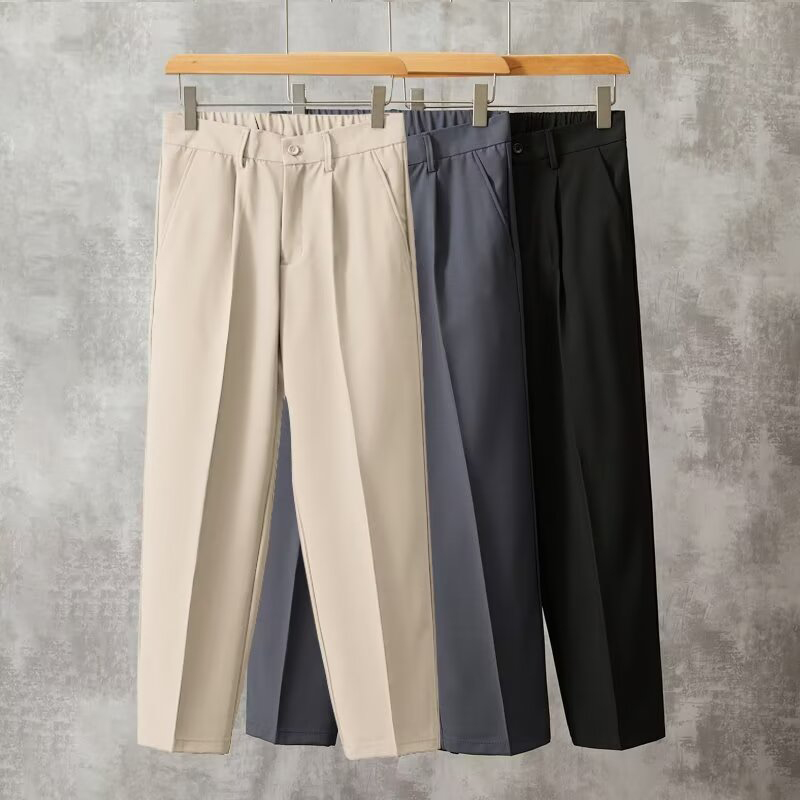 Fashion Men Baggy Concise Ankl – Mens Fashion Dark Grey Pants recenzja i cena