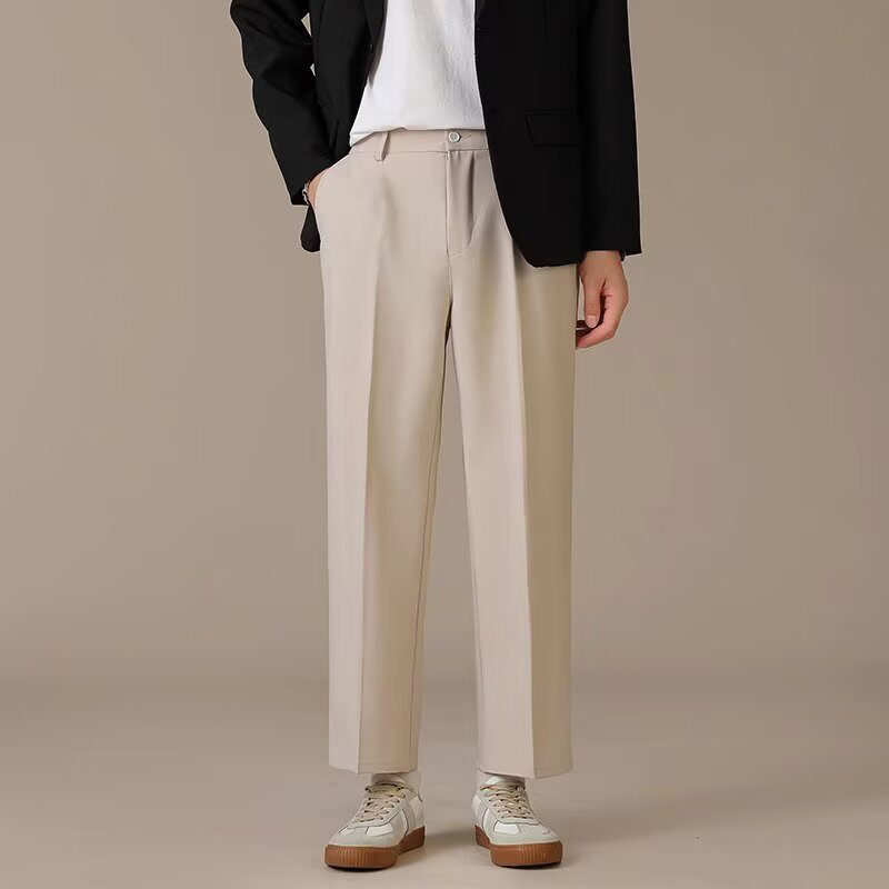 Fashion Men Baggy Concise Ankl – Mens Fashion Dark Grey Pants recenzja i cena