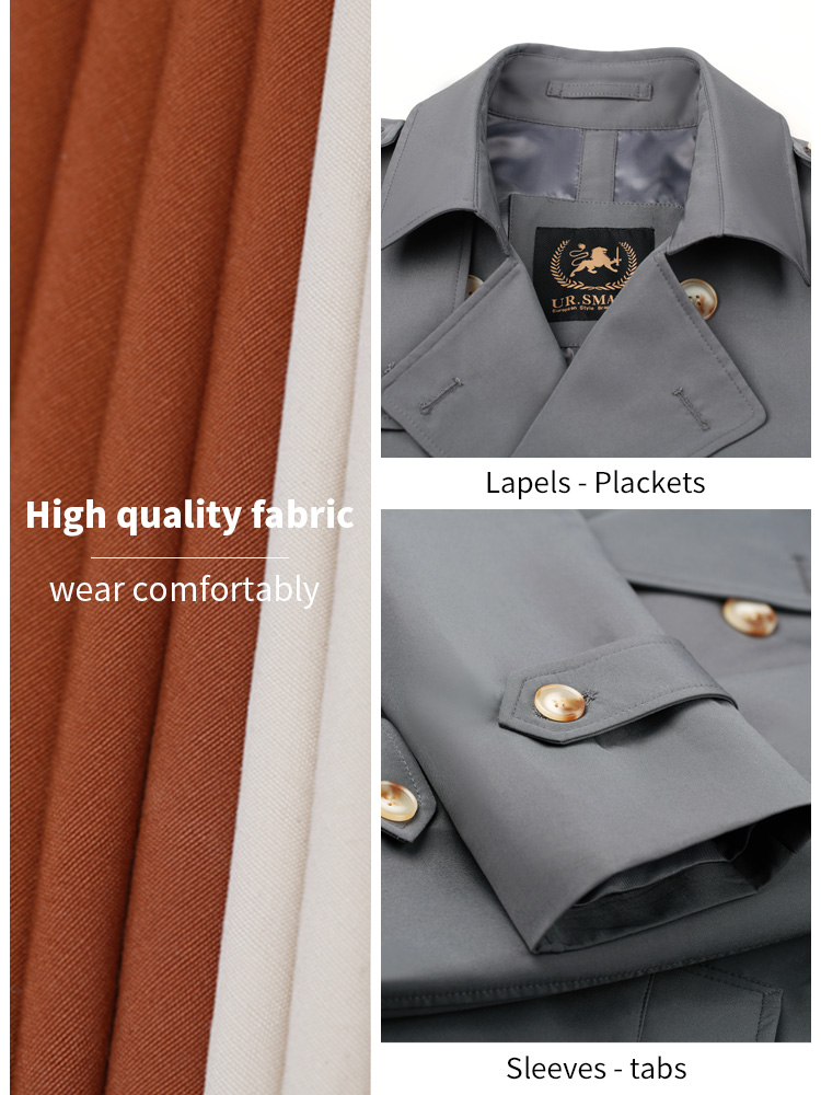 genuine windbreaker men's long – Mens Fashion Young recenzja i cena
