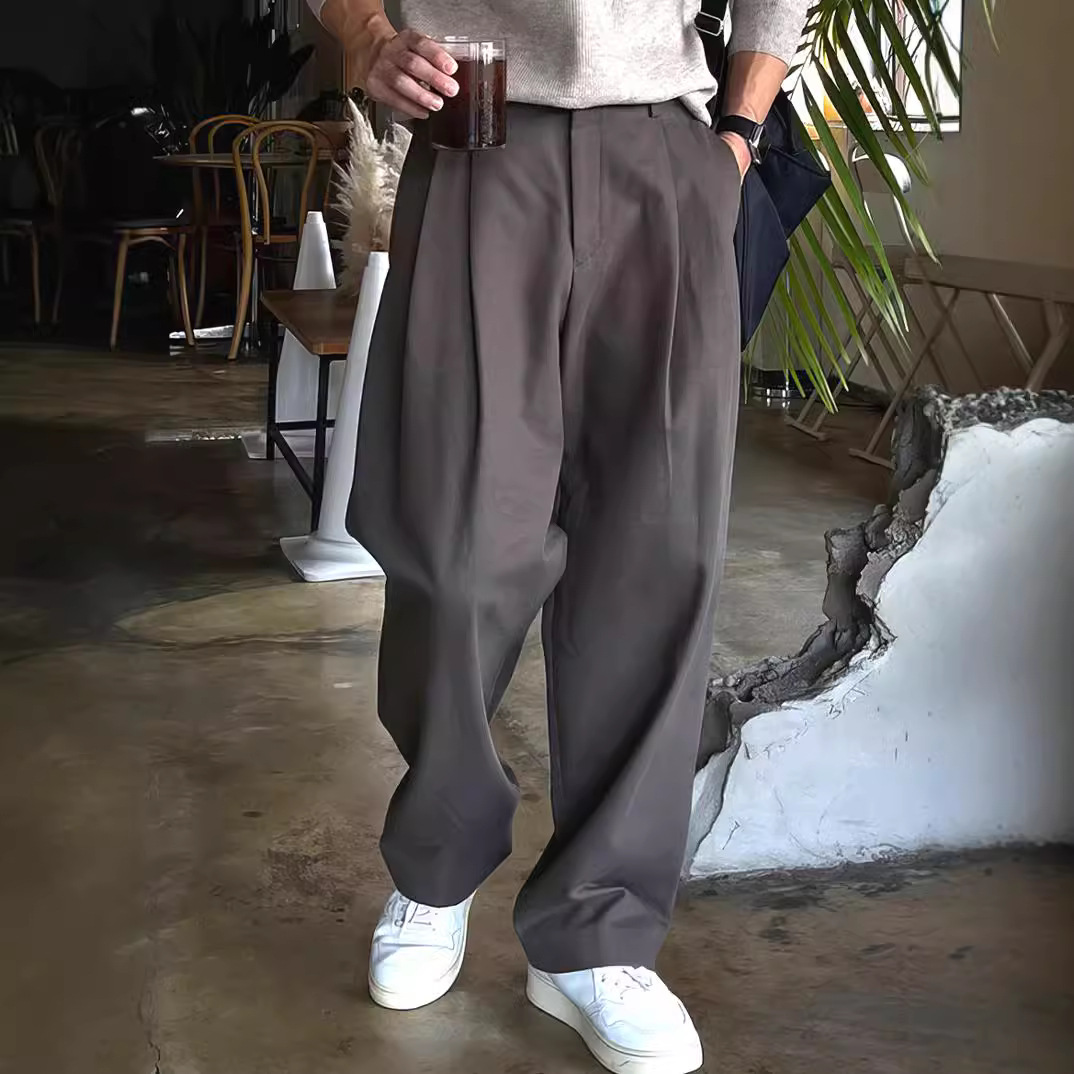 Men's Dark Grey Black Solid Co – Mens Fashion Dark Grey Pants recenzja i cena