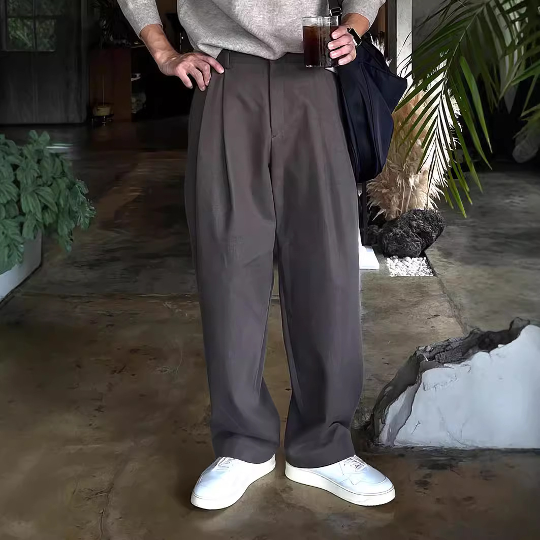 Men's Dark Grey Black Solid Co – Mens Fashion Dark Grey Pants recenzja i cena