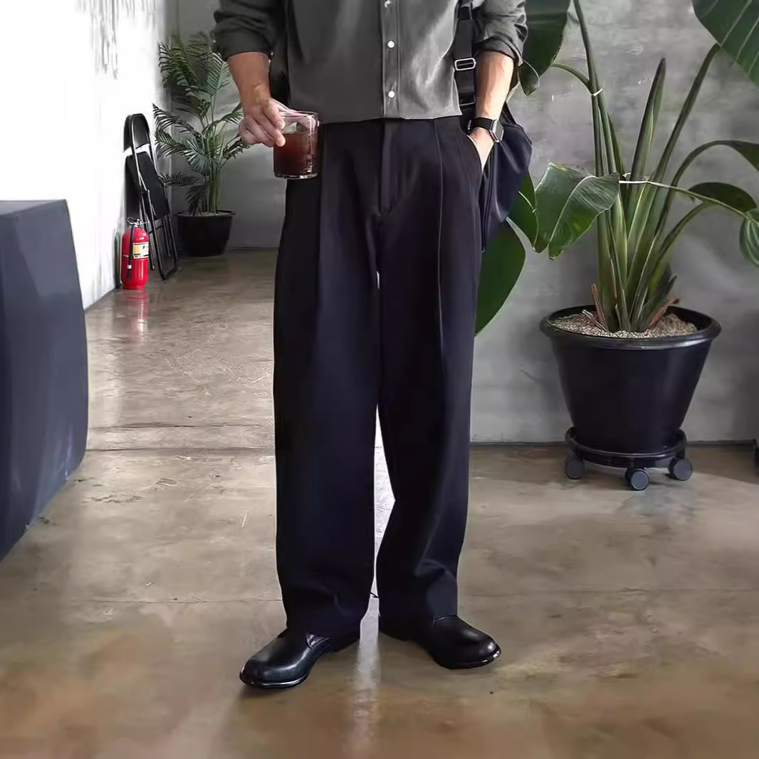 Men's Dark Grey Black Solid Co – Mens Fashion Dark Grey Pants recenzja i cena