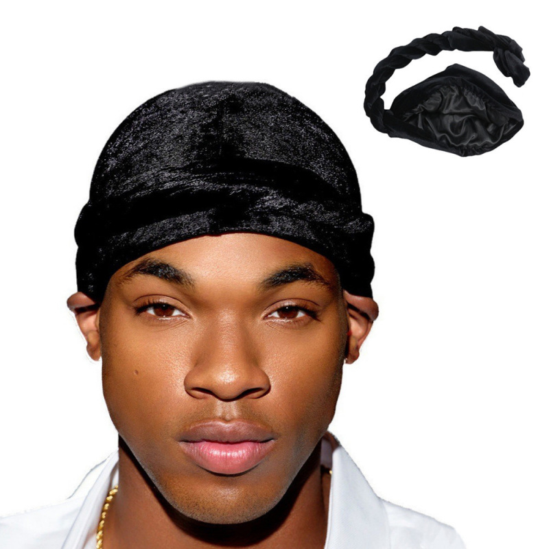 Solid Color Men's Velvet Head  – Men'S Fashion Head Scarf recenzja i cena