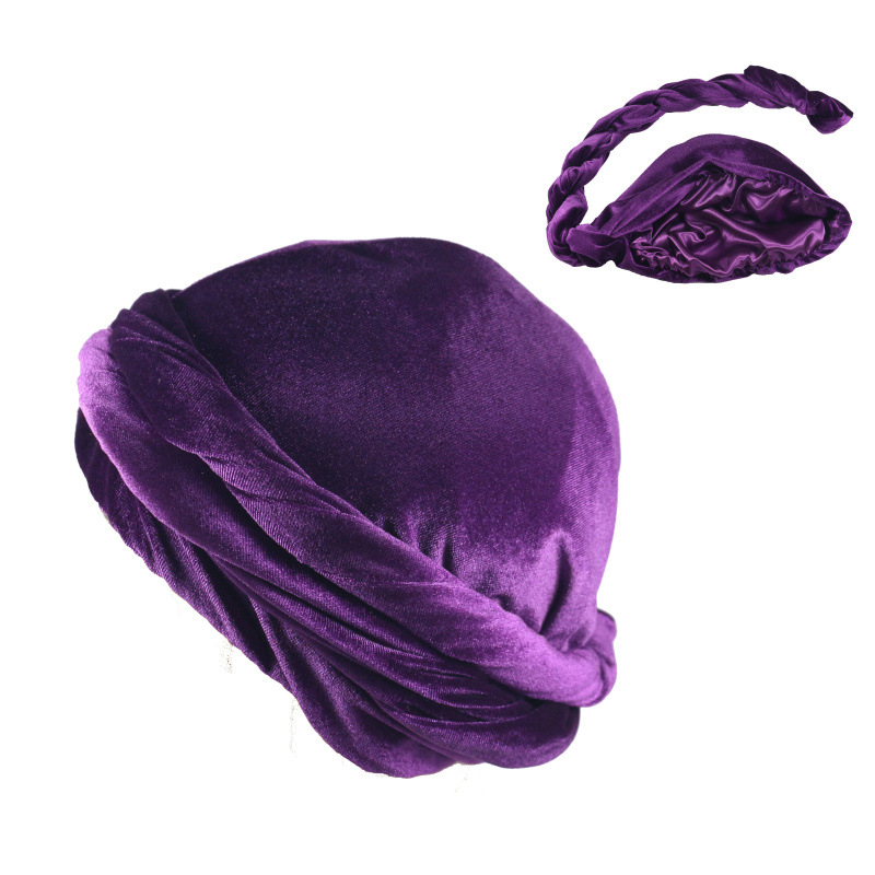 Solid Color Men's Velvet Head  – Men'S Fashion Head Scarf recenzja i cena