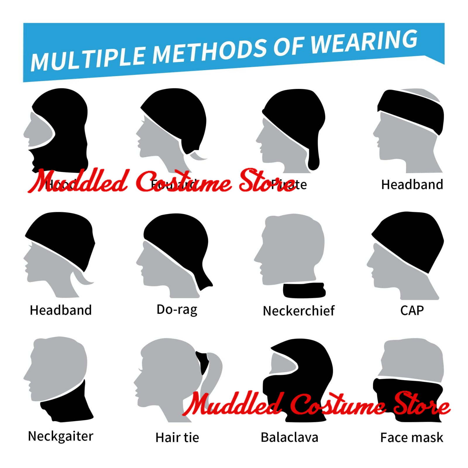Neck Gaiter Face Mask Men Wome – Men'S Fashion Head Scarf recenzja i cena