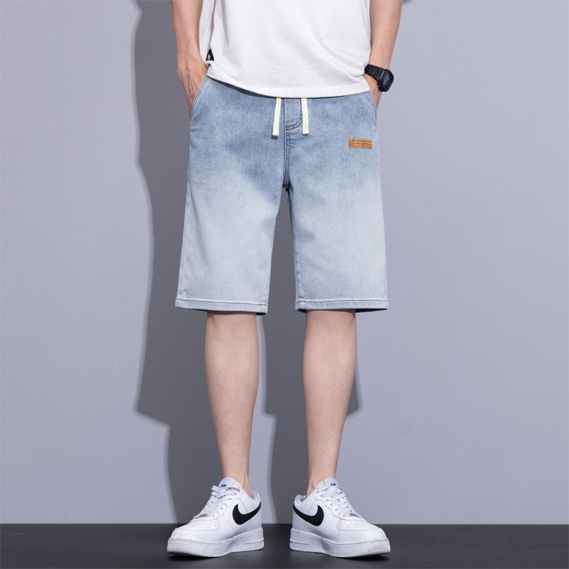 Summer Thin Men's Loose Denim  – Men Fashion Jeans recenzja i cena