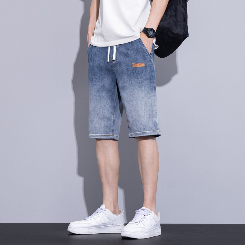 Summer Thin Men's Loose Denim  – Men Fashion Jeans recenzja i cena