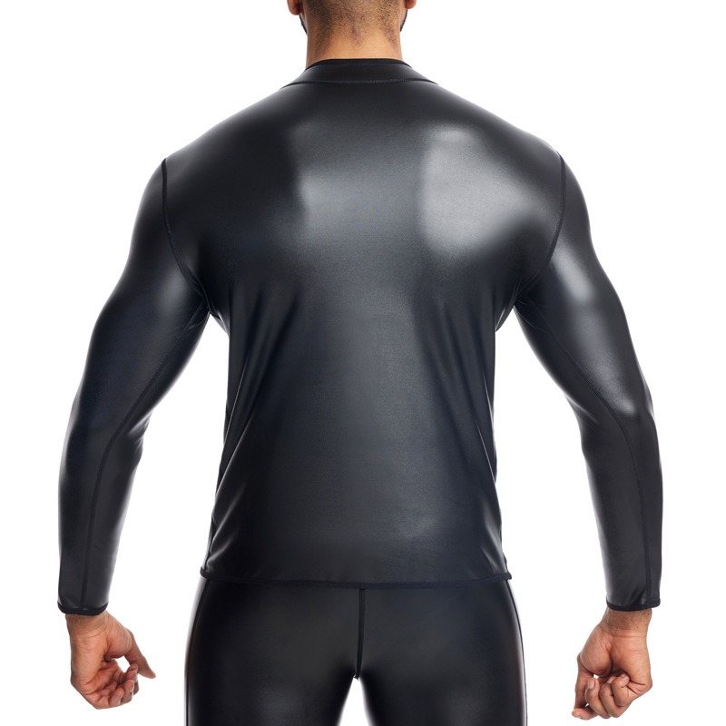 Lightweight Slim Fit PU Leathe – Mens Fashion Young recenzja i cena