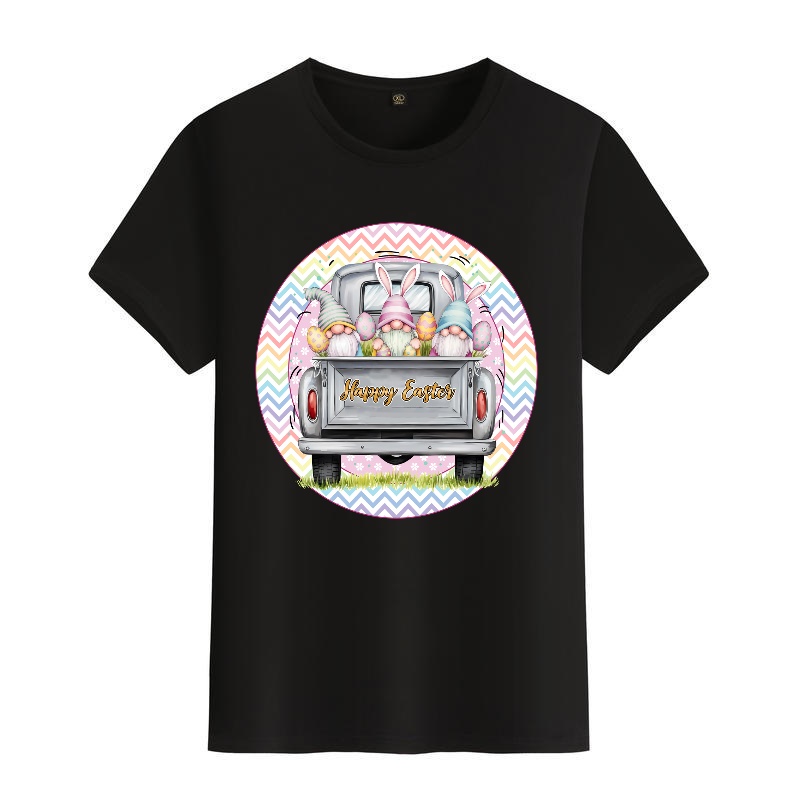 Men's Black Round-Neck Short-S – Men'S Fashion Easter recenzja i cena