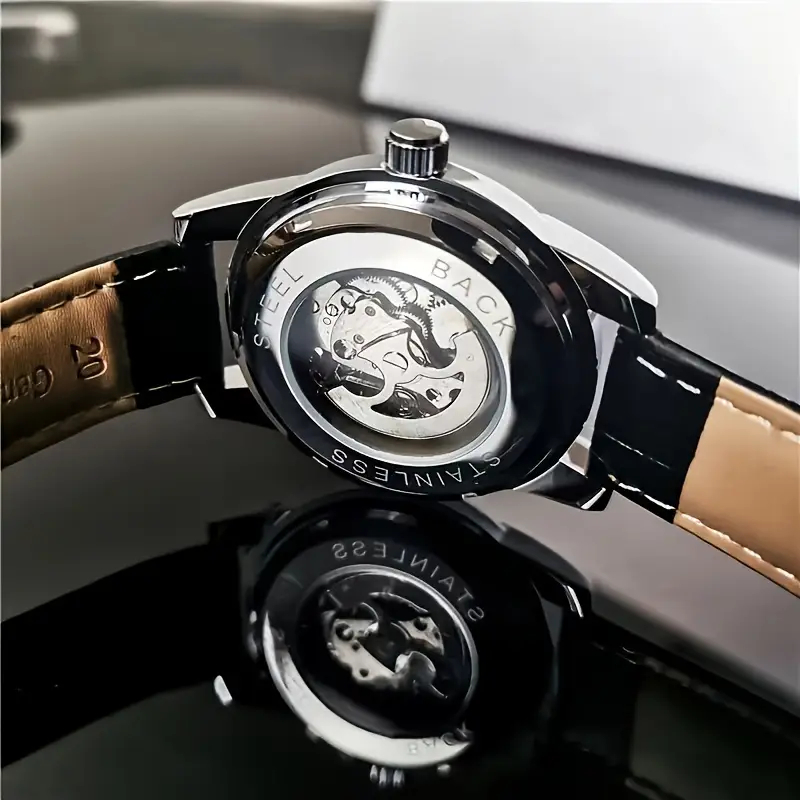 Elegant Men's Automatic Mechan – Mens Fashion Young recenzja i cena