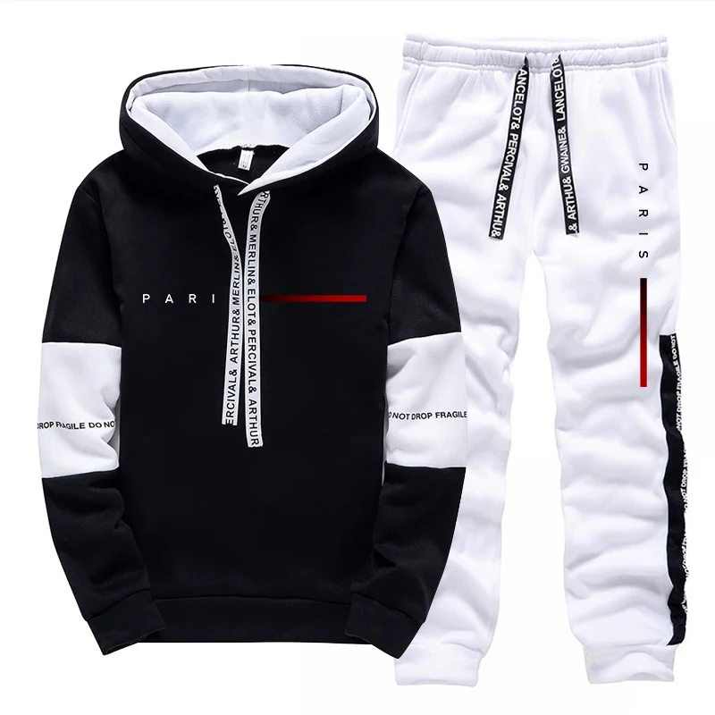Men's Set Paris Fashion Hoodie – Men'S Fashion Usa recenzja i cena