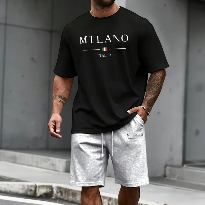 Men's Tracksuit Short Sleeve T – Mens Fashion Trend recenzja i cena