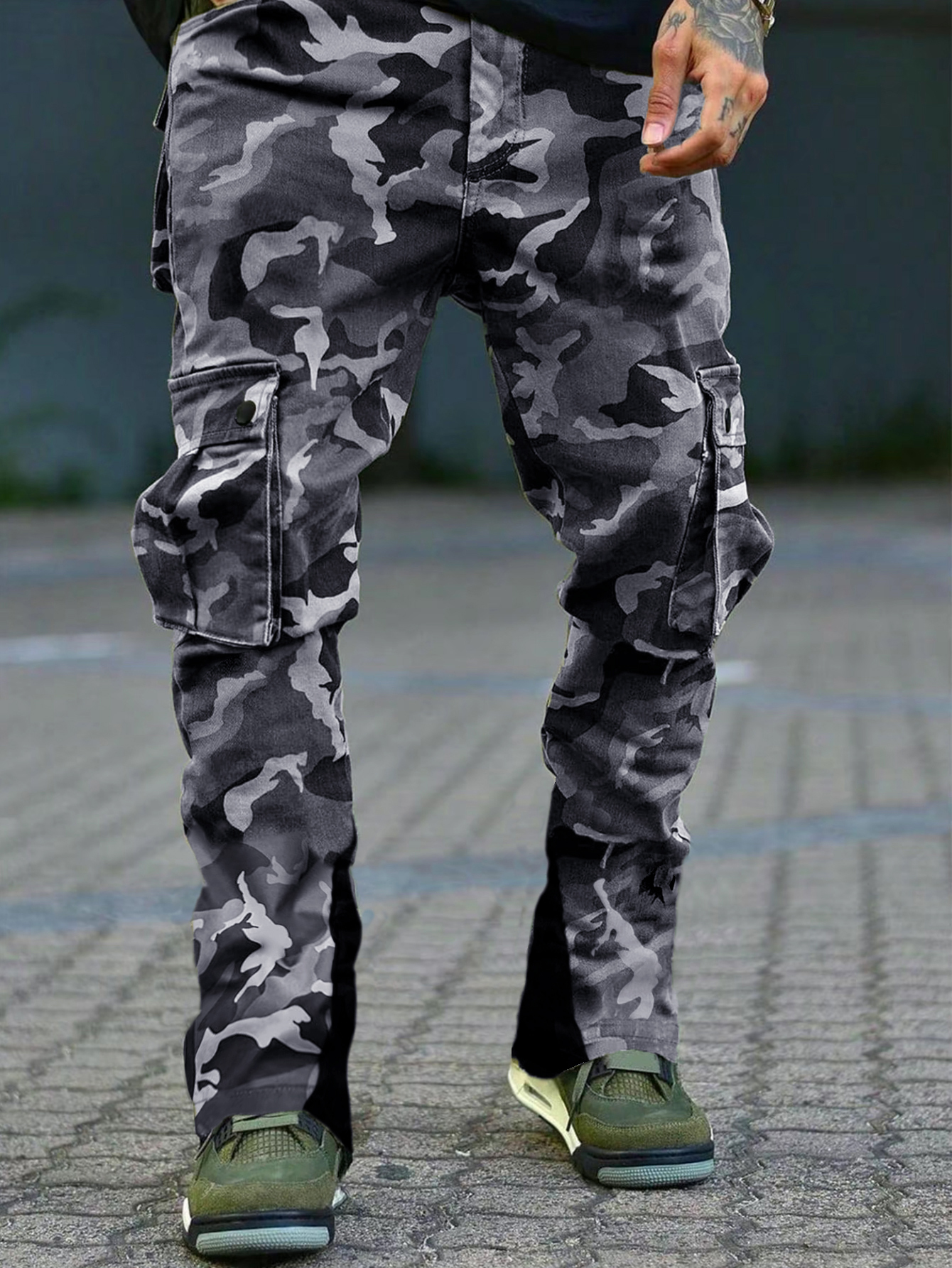 Men's New Camo Pants Fashion O – Mens Fashion Young recenzja i cena