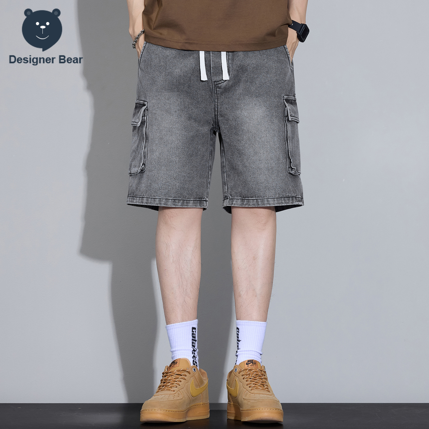 Men's Multi-Pocket Cargo Denim – Men Fashion Jeans recenzja i cena