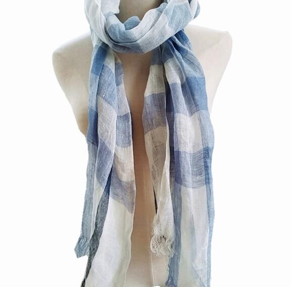 100% Linen Plaid Contrast Tass – Men'S Fashion Head Scarf recenzja i cena