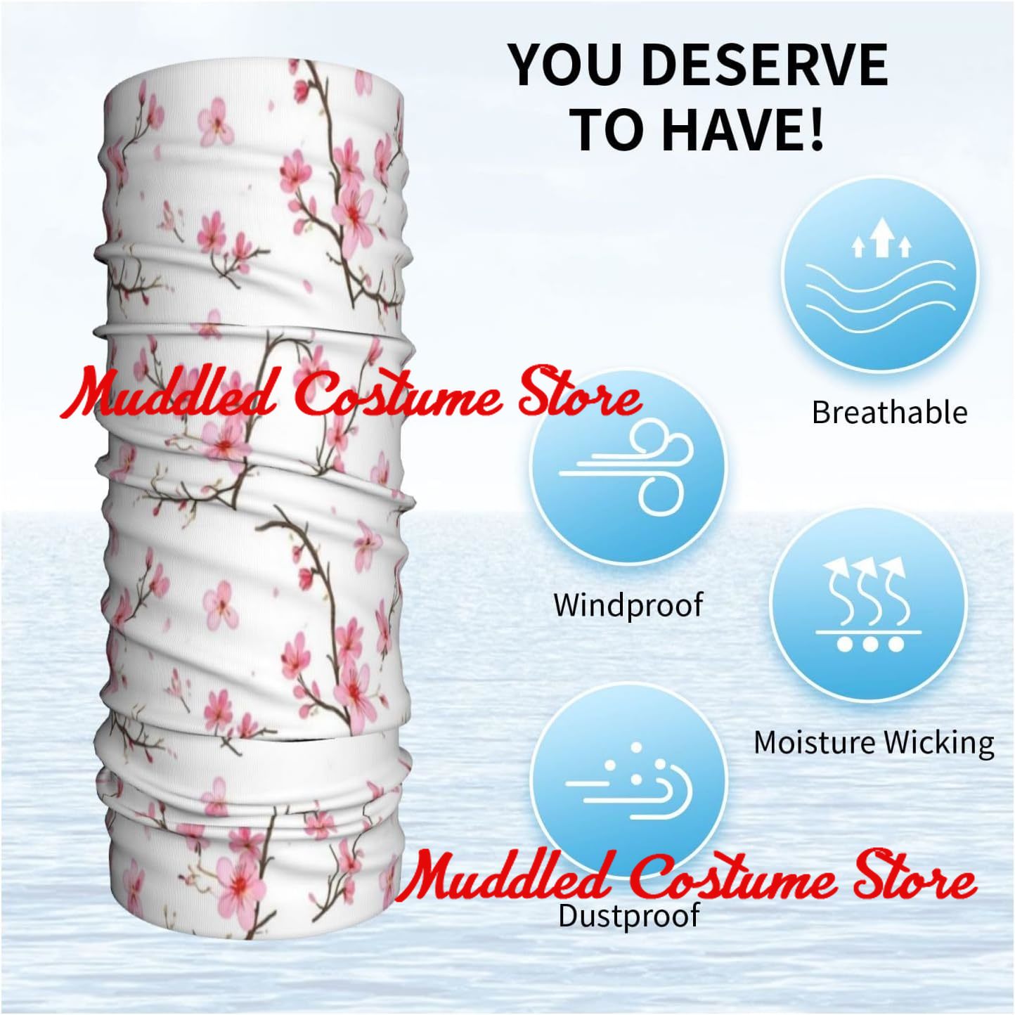 Cherry Blossoms Flowers Patter – Men'S Fashion Head Scarf recenzja i cena