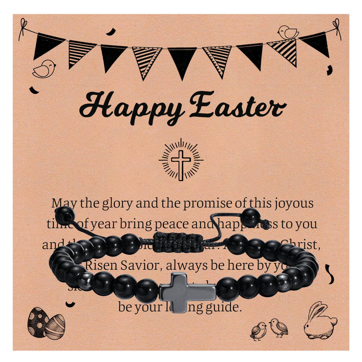 Easter Hematite Cross Bracelet – Men'S Fashion Easter recenzja i cena