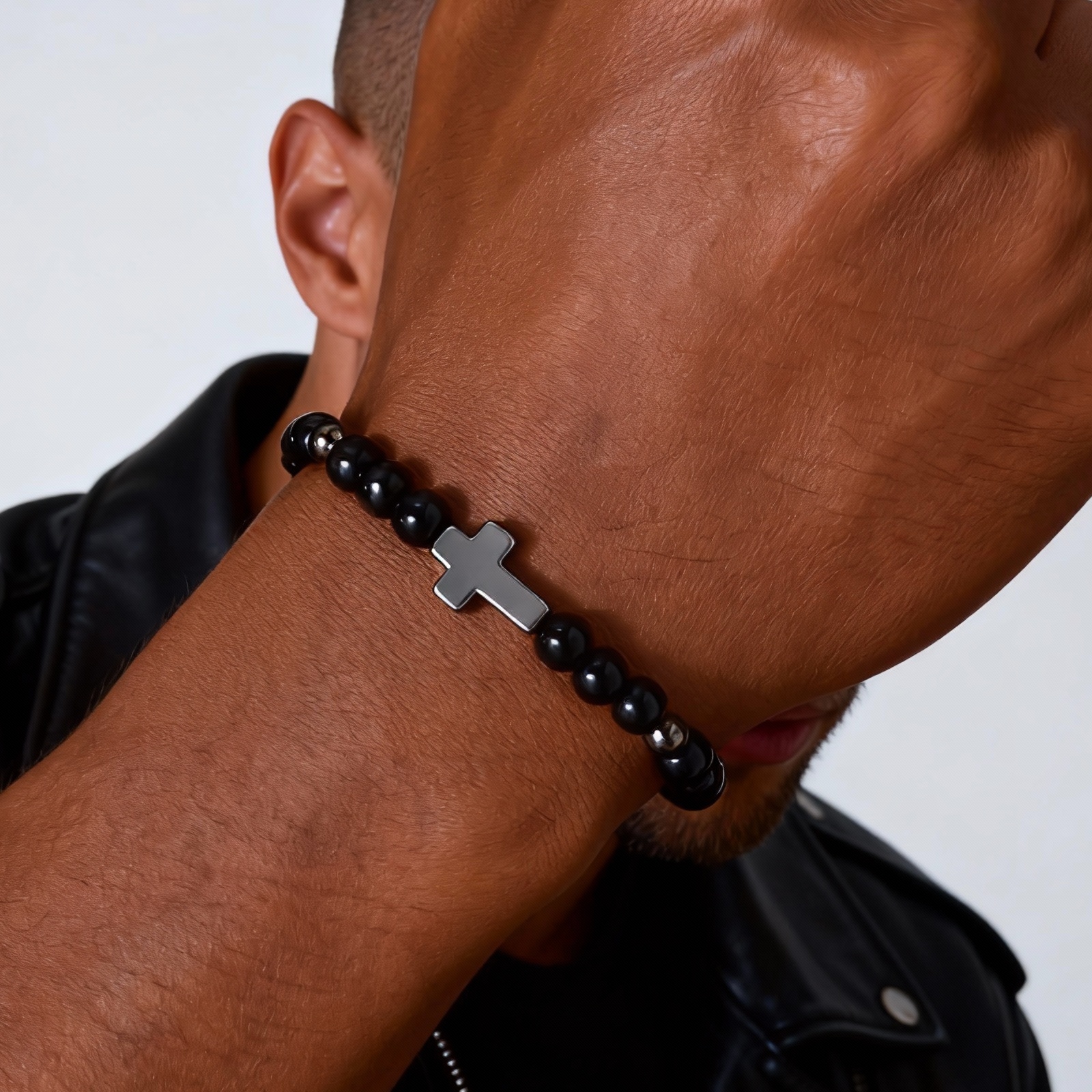 Easter Hematite Cross Bracelet – Men'S Fashion Easter recenzja i cena